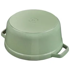 Staub Cocotte 24 Cm, Rund, Salbeigrün, Gusseisen 9 Staub Cocotte 24 Cm, Rund, Salbeigrün, Gusseisen -Messer Verkaufsgeschäft 40505 364 4 2
