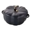 Staub Cocotte 15 Cm, Kürbis, Schwarz, Keramik
