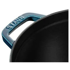 Staub Cocotte 24 Cm, Rund, La-Mer, Gusseisen -Messer Verkaufsgeschäft 40508 654 0 3
