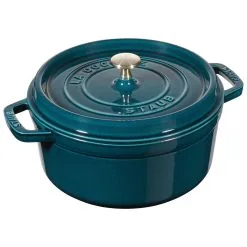 Staub Cocotte 24 Cm, Rund, La-Mer, Gusseisen