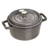 Staub Cocotte 20 Cm, Rund, Graphit-Grau, Gusseisen