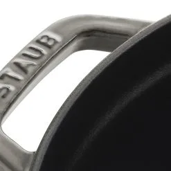 Staub Cocotte 20 Cm, Rund, Graphit-Grau, Gusseisen -Messer Verkaufsgeschäft 40509 304 0 3 2