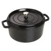 Staub Cocotte 26 Cm, Rund, Schwarz, Gusseisen