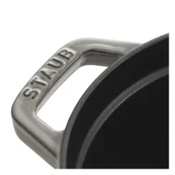 Staub Cocotte 29 Cm, Oval, Graphit-Grau, Gusseisen -Messer Verkaufsgeschäft 40509 317 0 3