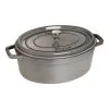 Staub Cocotte 33 Cm, Oval, Graphit-Grau, Gusseisen