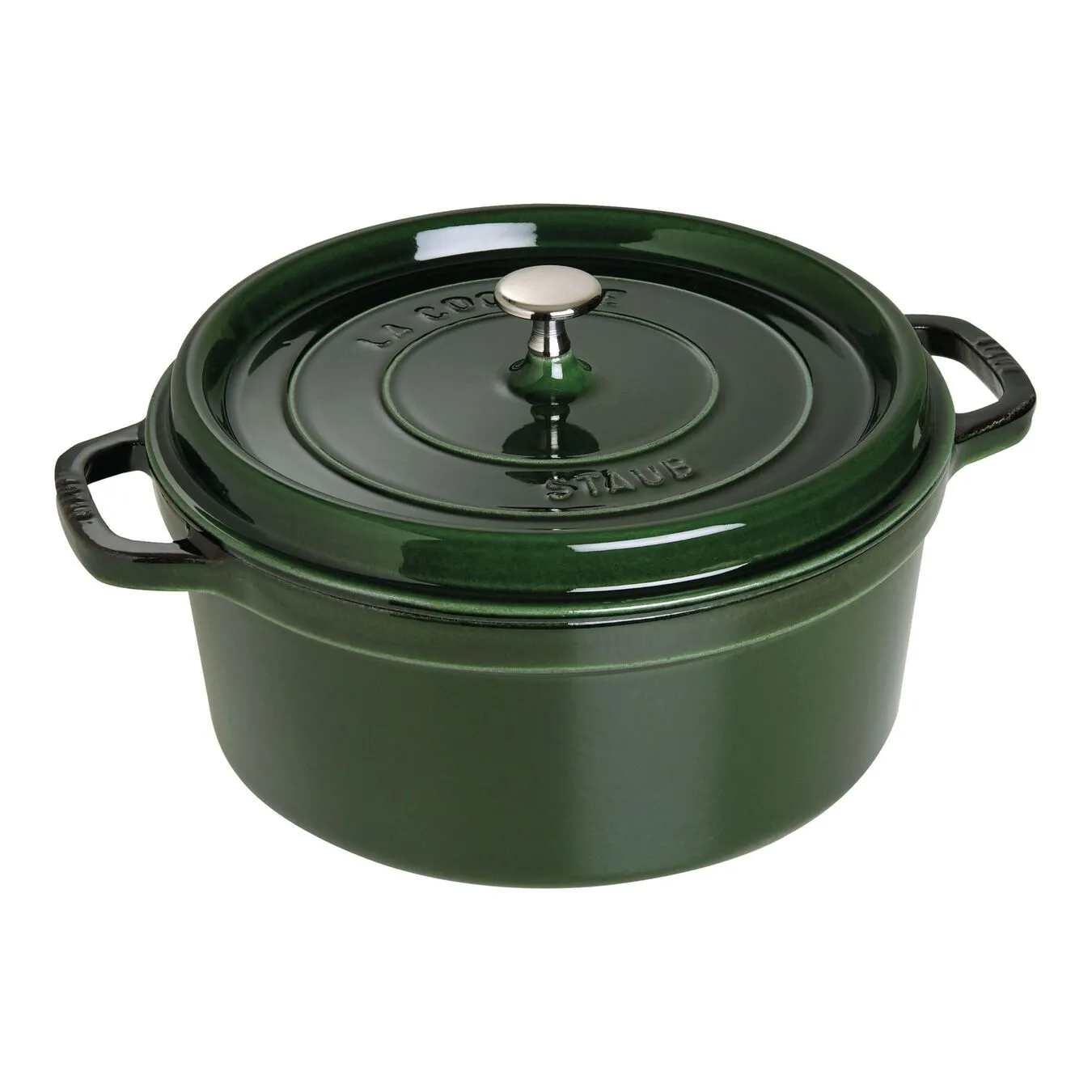 Staub Cocotte 28 Cm, Rund, Basilikum-Grün, Gusseisen 1 Staub Cocotte 28 Cm, Rund, Basilikum-Grün, Gusseisen