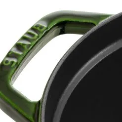 Staub Cocotte 31 Cm, Oval, Basilikum-Grün, Gusseisen -Messer Verkaufsgeschäft 40509 363 0 3 1