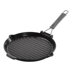 Staub Grillpfanne Mit Ausgießnase 28 Cm, Gusseisen, Schwarz