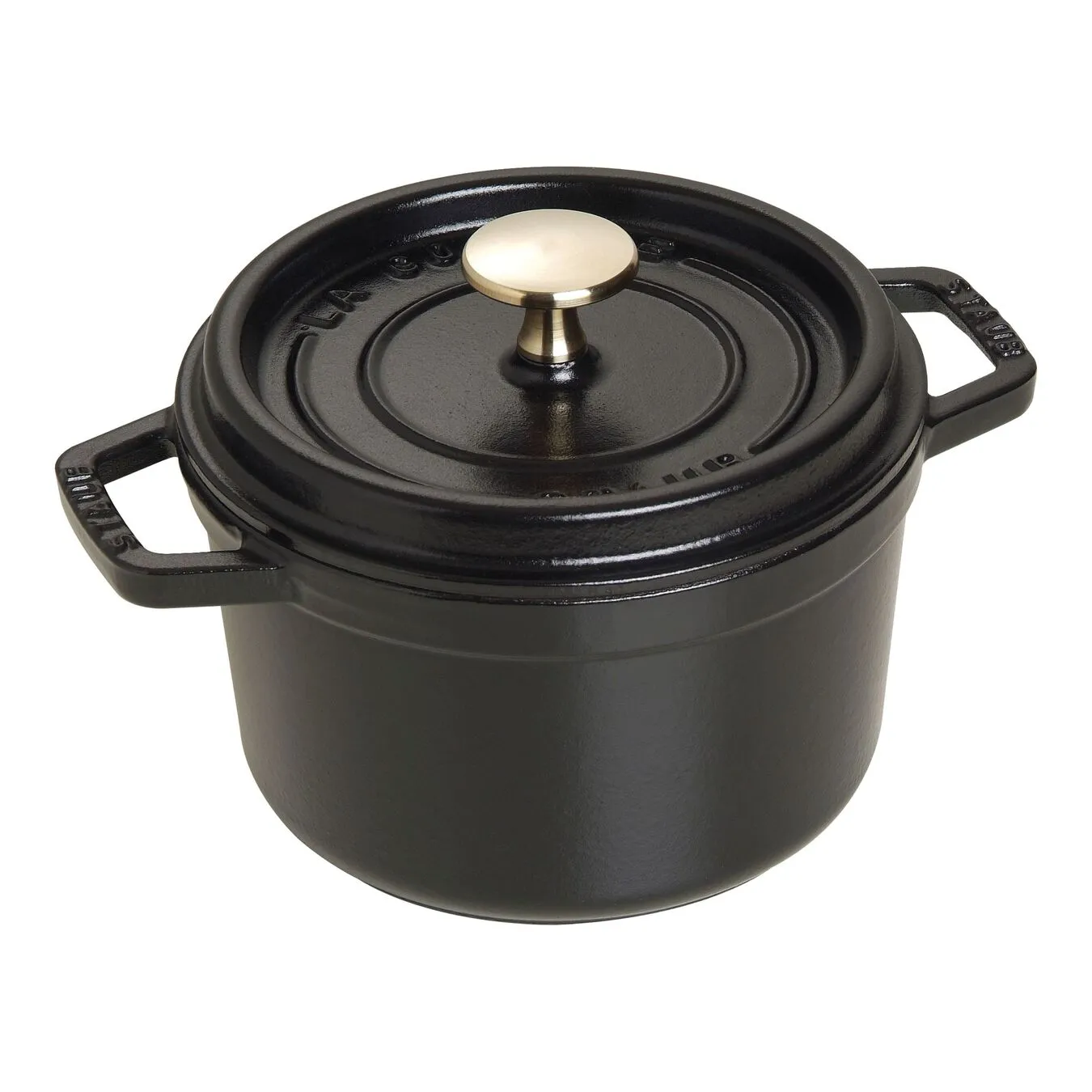 Staub Cocotte 16 Cm, Rund, Schwarz, Gusseisen 1 Staub Cocotte 16 Cm, Rund, Schwarz, Gusseisen