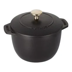 Staub Reis-Cocotte 16 Cm, Rund, Schwarz, Gusseisen