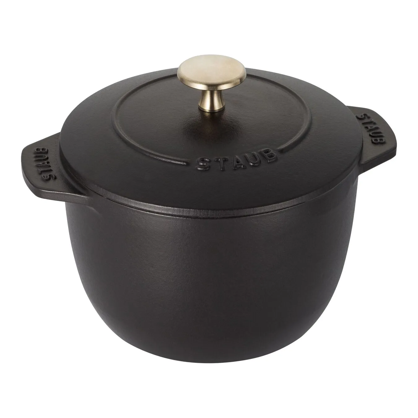 Staub Reis-Cocotte 16 Cm, Rund, Schwarz, Gusseisen 1 Staub Reis-Cocotte 16 Cm, Rund, Schwarz, Gusseisen
