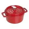 Staub Cocotte 22 Cm, Rund, Kirsch-Rot, Gusseisen