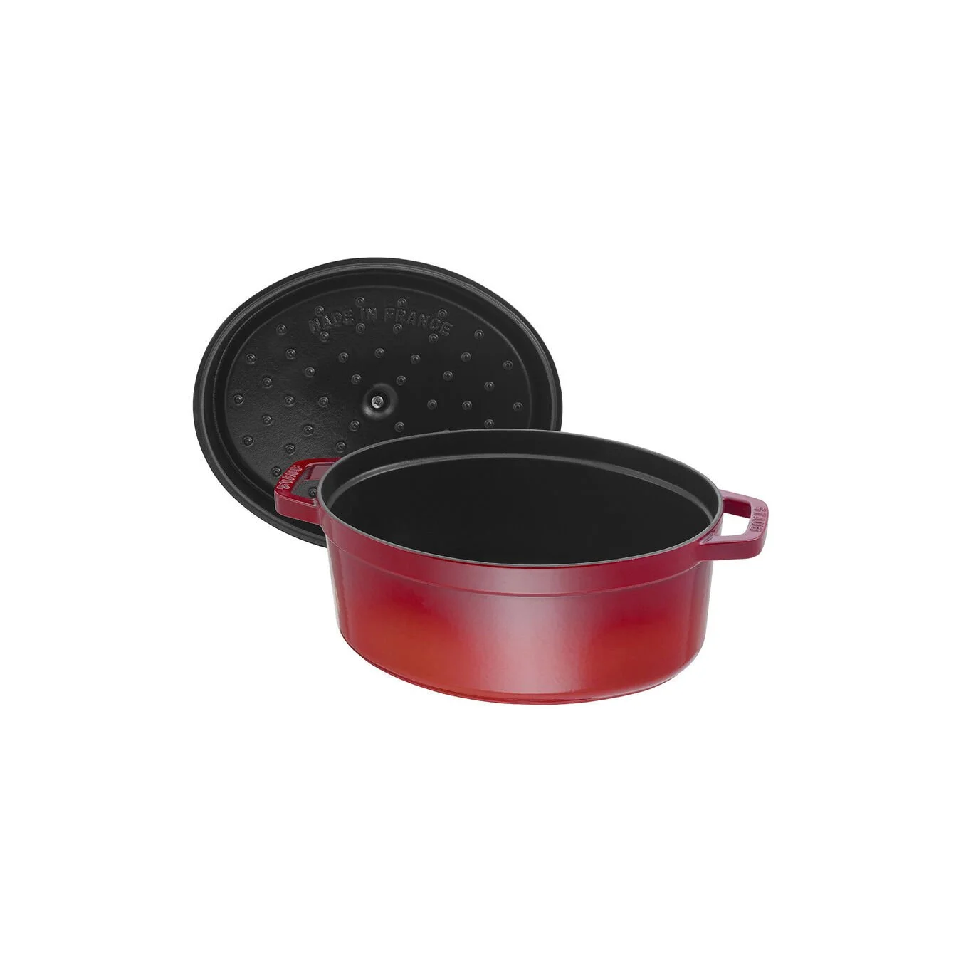 Staub Cocotte 33 Cm, Oval, Kirsch-Rot, Gusseisen 4 Staub Cocotte 33 Cm, Oval, Kirsch-Rot, Gusseisen – Bild 4