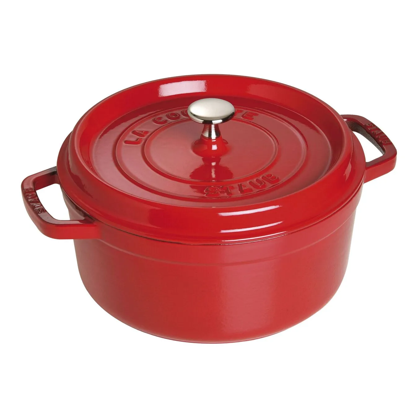 Staub Cocotte 18 Cm, Rund, Kirsch-Rot, Gusseisen 2 Staub Cocotte 18 Cm, Rund, Kirsch-Rot, Gusseisen – Bild 2