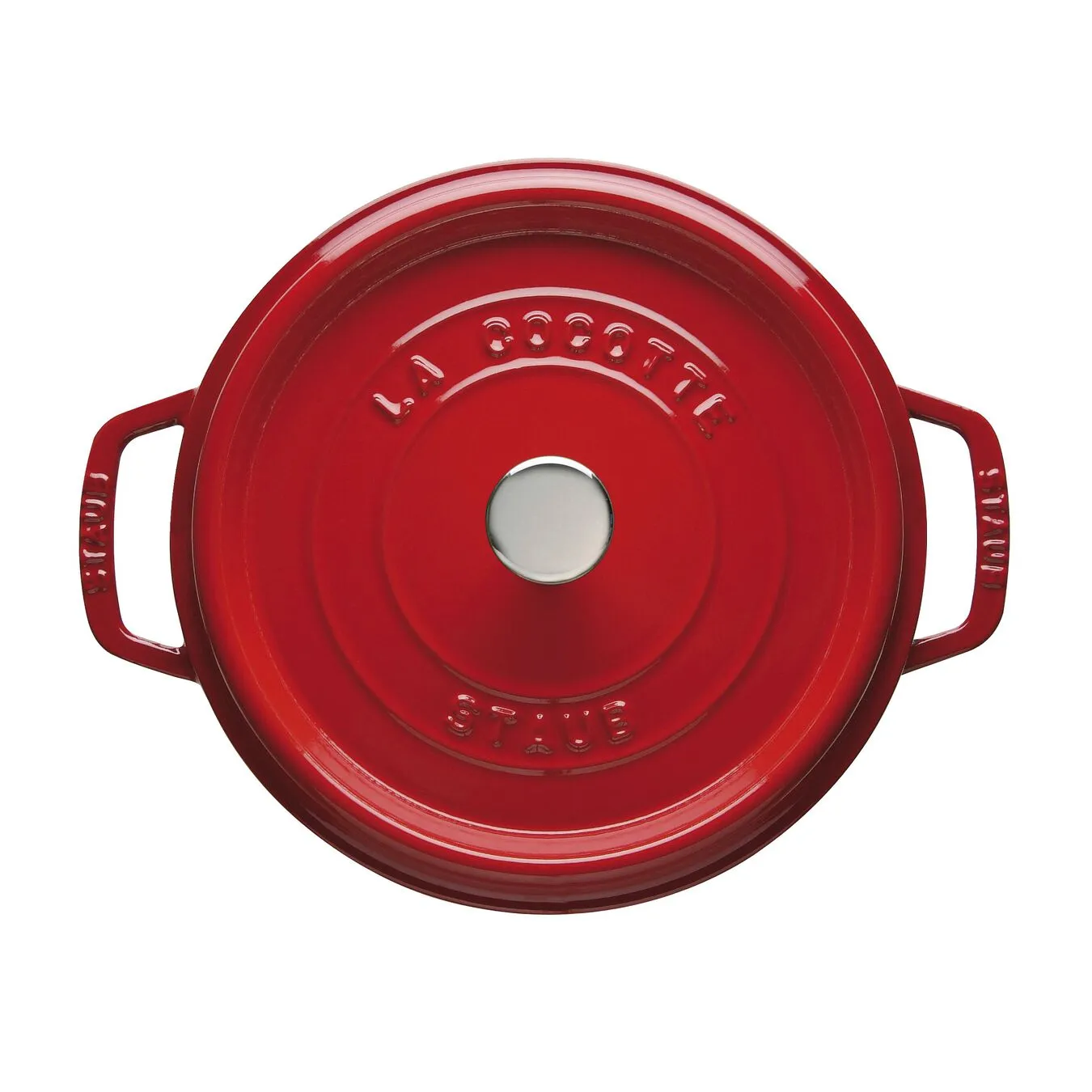 Staub Cocotte 24 Cm, Rund, Kirsch-Rot, Gusseisen 2 Staub Cocotte 24 Cm, Rund, Kirsch-Rot, Gusseisen – Bild 2