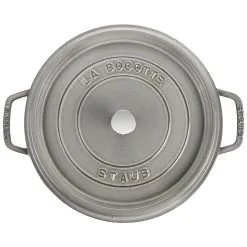 Staub Cocotte 30 Cm, Rund, Graphit-Grau, Gusseisen -Messer Verkaufsgeschäft 40509 862 0 000000887