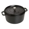 Staub Cocotte 30 Cm, Rund, Schwarz, Gusseisen