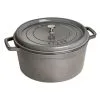 Staub Cocotte 34 Cm, Rund, Graphit-Grau, Gusseisen