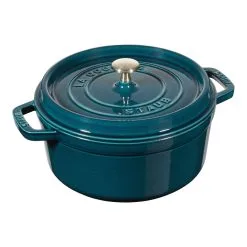 Staub Cocotte 20 Cm, Rund, La-Mer, Gusseisen
