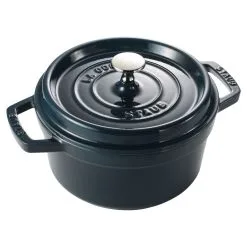Staub Cocotte 20 Cm, Rund, La-Mer, Gusseisen -Messer Verkaufsgeschäft 40510 593 0 2