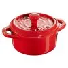 Staub Mini Cocotte 10 Cm, Rund, Kirsch-Rot, Keramik
