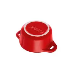 Staub Mini Cocotte 10 Cm, Rund, Kirsch-Rot, Keramik -Messer Verkaufsgeschäft 40510 785 0 5