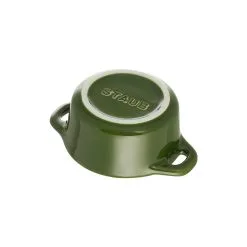 Staub Mini Cocotte 10 Cm, Rund, Basilikum-Grün, Keramik -Messer Verkaufsgeschäft 40510 787 0 5