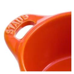 Staub Mini Cocotte 10 Cm, Rund, Orange, Keramik -Messer Verkaufsgeschäft 40511 085 0 4