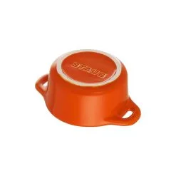Staub Mini Cocotte 10 Cm, Rund, Orange, Keramik -Messer Verkaufsgeschäft 40511 085 0 5