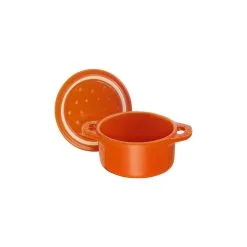 Staub Mini Cocotte 10 Cm, Rund, Orange, Keramik -Messer Verkaufsgeschäft 40511 085 0 6