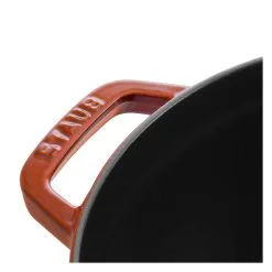 Staub Cocotte 26 Cm, Rund, Zimt, Gusseisen -Messer Verkaufsgeschäft 40511 295 0 6