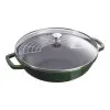 Staub Wok Mit Glasdeckel 30 Cm, Gusseisen