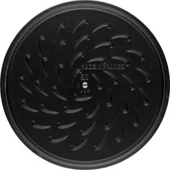 Staub Bräter Mit Chistera Drop-Structure 24 Cm, Gusseisen -Messer Verkaufsgeschäft 40511 473 0 6