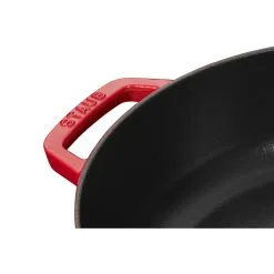 Staub Bräter Mit Chistera Drop-Structure 24 Cm, Gusseisen -Messer Verkaufsgeschäft 40511 474 0 4