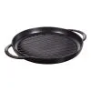 Staub Pure Grill 30 Cm, Rund, Schwarz, Gusseisen