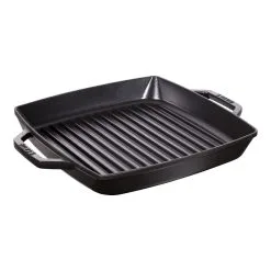 Staub Grillpfanne 28 X 28 Cm, Gusseisen, Schwarz