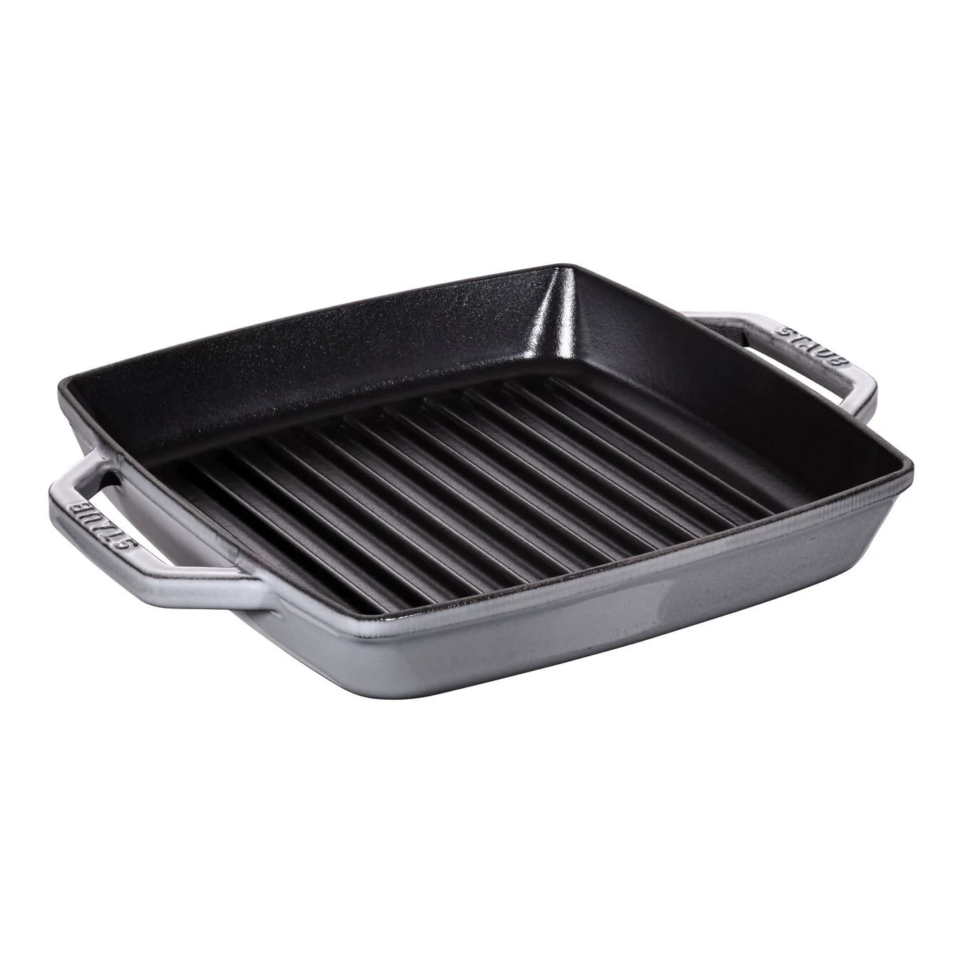 Staub Grillpfanne 23 X 23 Cm, Gusseisen, Graphit-Grau 1 Staub Grillpfanne 23 X 23 Cm, Gusseisen, Graphit-Grau