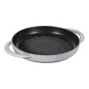 Staub Pure Grill 23 Cm, Rund, Graphit-Grau, Gusseisen