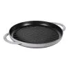 Staub Pure Grill 30 Cm, Rund, Graphit-Grau, Gusseisen