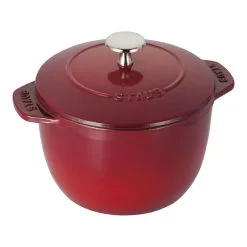 Staub Reis-Cocotte 16 Cm, Rund, Kirsch-Rot, Gusseisen