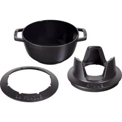 Staub Fondue Set 20 Cm, Schwarz -Messer Verkaufsgeschäft 40511 972 0 1