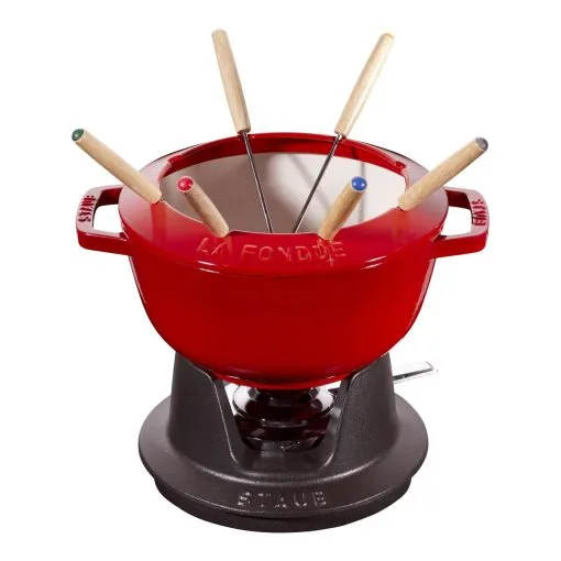 Staub Fondue Set 20 Cm, Kirsch-Rot 6 Staub Fondue Set 20 Cm, Kirsch-Rot -Messer Verkaufsgeschäft 40511 975 0 1
