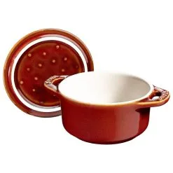Staub Mini Cocotte 10 Cm, Rund, Antik-Kupfer, Keramik -Messer Verkaufsgeschäft 40511 999 0 1