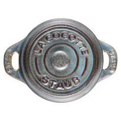 Staub Mini Cocotte 10 Cm, Rund, Antik-Türkis, Keramik -Messer Verkaufsgeschäft 40512 000 0 6