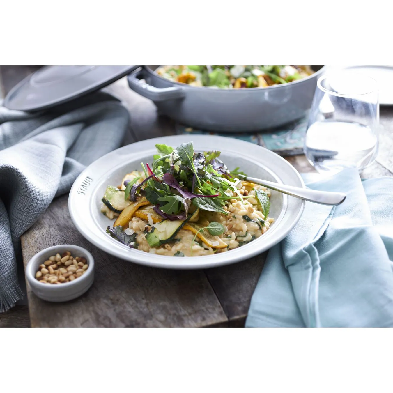 Staub Teller 24 Cm, Keramik, Weisser Trüffel 3 Staub Teller 24 Cm, Keramik, Weisser Trüffel – Bild 3