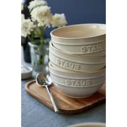 Staub Schüssel 14 Cm, Keramik, Elfenbein-Weiß -Messer Verkaufsgeschäft 424424398