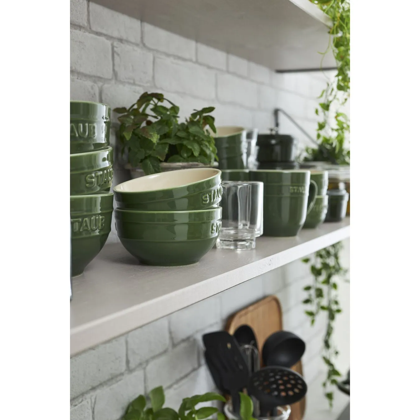 Staub Schüssel 12 Cm, Keramik, Basilikum-Grün 5 Staub Schüssel 12 Cm, Keramik, Basilikum-Grün – Bild 5