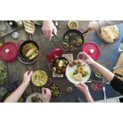 Staub Cocotte 22 Cm, Rund, Kirsch-Rot, Gusseisen 10 Staub Cocotte 22 Cm, Rund, Kirsch-Rot, Gusseisen -Messer Verkaufsgeschäft 750036246